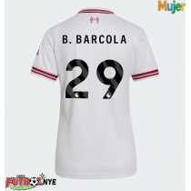 Camiseta Liverpool Bradley Barcola #29 Visitante Equipación para mujer 2026-27 manga corta